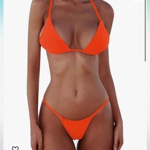 Orange Women Bikini